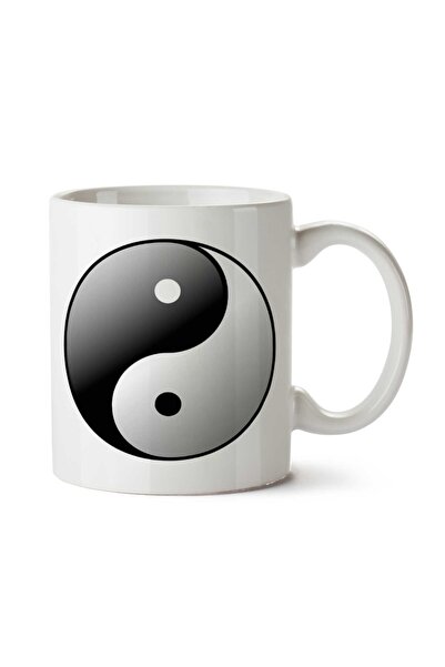 ART HEDİYE كوب Yin-Yang-Tattoos-PNG مطبوع على الجانبين