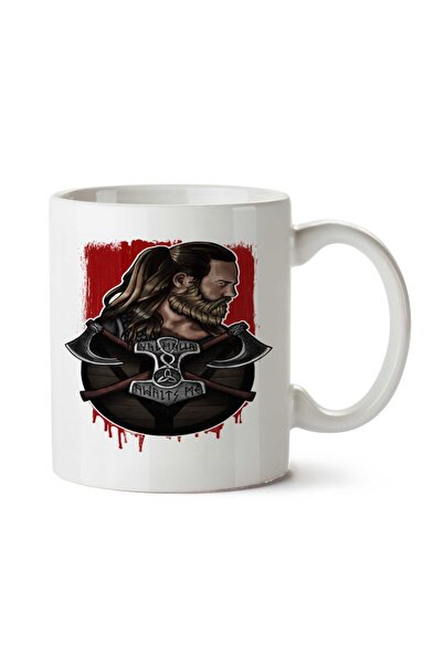 ART HEDİYE كوب فالهالا مطبوع على الجانبين