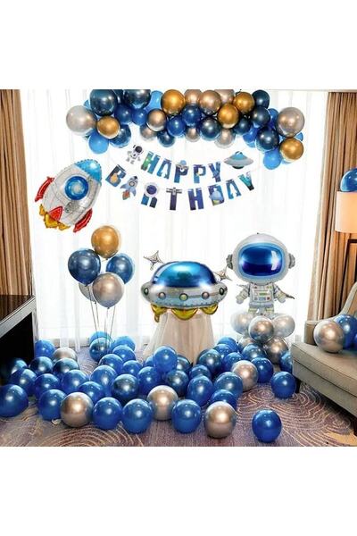 DÜVENCİ TİCARET Çıtıpitıstore Space Themed Balloon Set