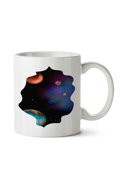 ART HEDİYE كوب بطبعة الكواكب على الجانبين