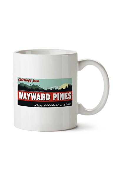 ART HEDİYE كوب مطبوع على الجانبين من Where Paradise Is Home Wayward Pines