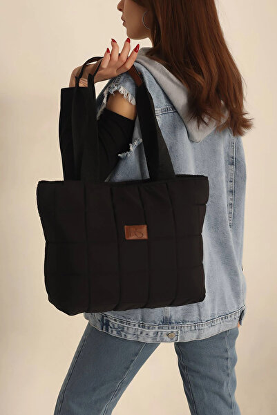 Cosser Women's Black Quilted Handbag and Shoulder Bag