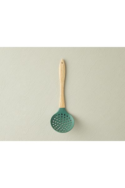 English Home Liana Colander Silicone Serving Utensil Dark Green