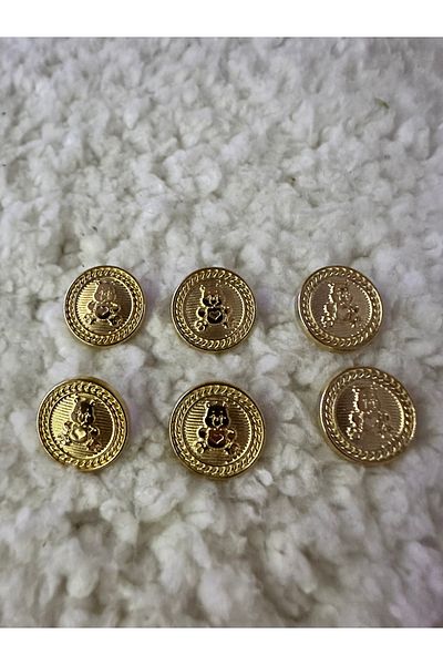 ODDA TASARIM ATÖLYESİ Baby and shirt button teddy bear model 6 piece set
