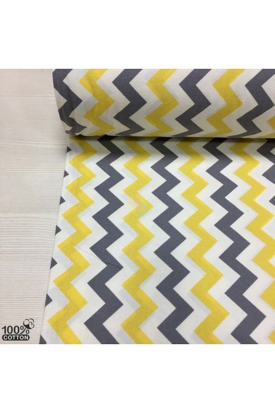 TEKSTİLCİ Meter Fabric, Duvet Cover Fabric, Zigzag Patterned Ranforce Fabric Width 240 Cm