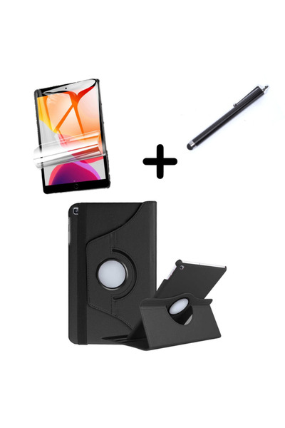 UnDePlus Lenovo M10 Plus TB-X606F TB-X606X Case Rotating Tablet Case Screen Protector+Pen