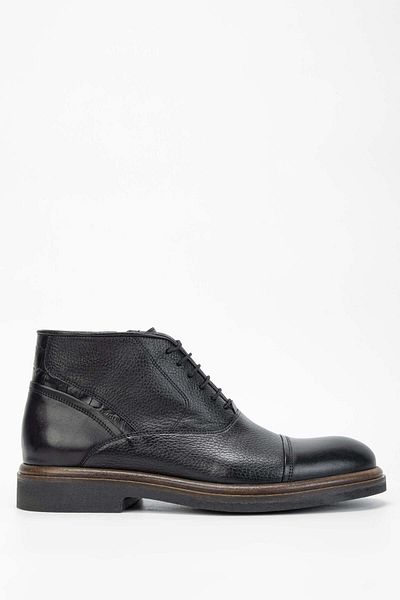 Tamer Tanca Men's Genuine Leather Black Casual Boots