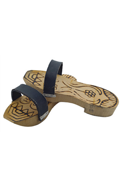 HitDukkan Otantik Ahşap Takunya Hamam Terliği Doğal El Yapımı