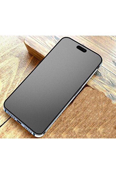 Powerfox iPhone 15 Uyumlu Darbe Emici Parmak İzi Tutmayan Mat Seramik Ekran K...