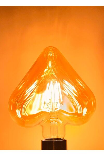 OKYANUSAYD 6 WATT KALPLİ HEART SEVGİLİLER GÜNÜ LED RUSTİK AMPUL