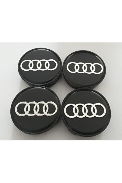Audi Genel Jant Göbeği Audi 55/52 (52mm Yuva) 4'lü Set Siyah