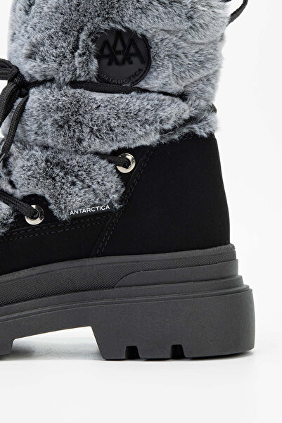 Tamer Tanca EFFETRE Kadın DERI/KURK Gri Melanj Kar Botu