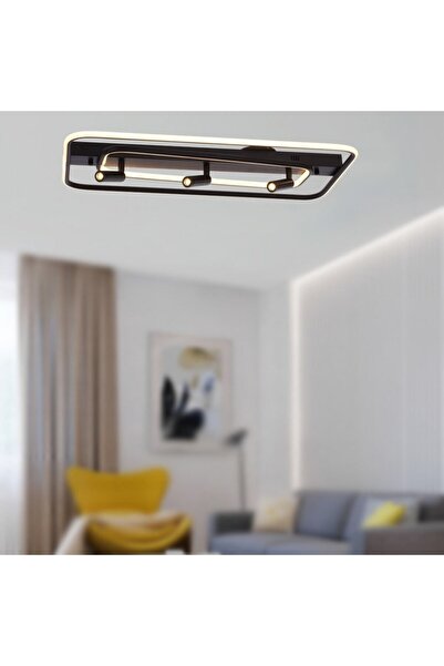 E2Light Dikdörtgen 3'lü Spot Gün Işığı Ledli Plafonyer Avize
