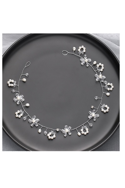 bbays new trend gelin tacı,kına tacı,nişan tacı gelin saç aksesuarı,çiçek mod...