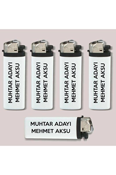 Bk Gift Muhtar Adaylarına Özel Promosyon Beyaz I-Lighter Taşlı Siboplu Çakmak, Seçim Promosyon Ürünleri (500