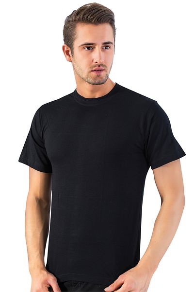 LÜXDRM 179-S - 2 Pieces Cotton, Zero Collar, Men's Undershirt