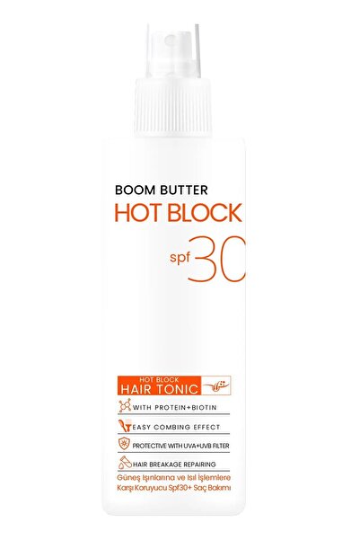 BOOM BUTTER Isıl İşlem ve Güneş Koruyucu Hot Block SPF 30+ Saç Toniği 150ML