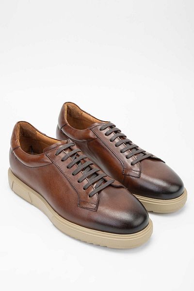 Tamer Tanca Men's Brown Genuine Leather Casual Shoes