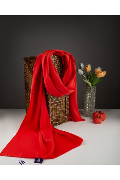 Scarf Μεταξωτό σάλι Medina - Άνθος ροδιού -