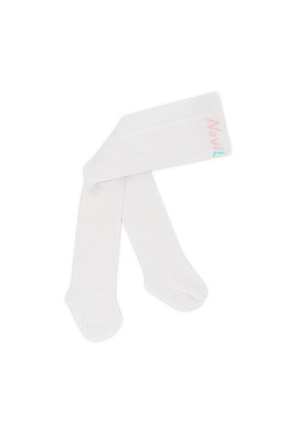 Novibaby 4-Piece Baby Cotton Pantyhose, Children's Newborn Cotton Girls Boys School Socks, White Ecru Pink Vs