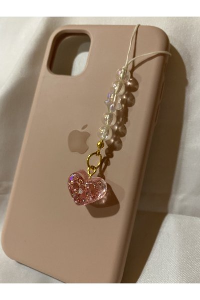 TATLIŞ Handmade epoxy Heart phone charm