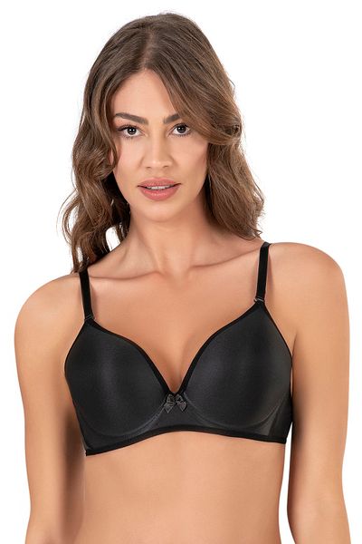 Kompedan Μαύρο Basic B Cup Unpadded Bra - Απρίλιος