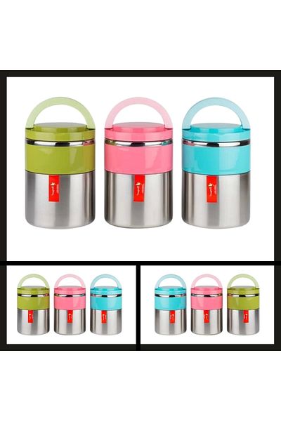 Uygunayakala Uyguna-Catch Green Png-1302 Inox Double Food Thermos-ERM.096
