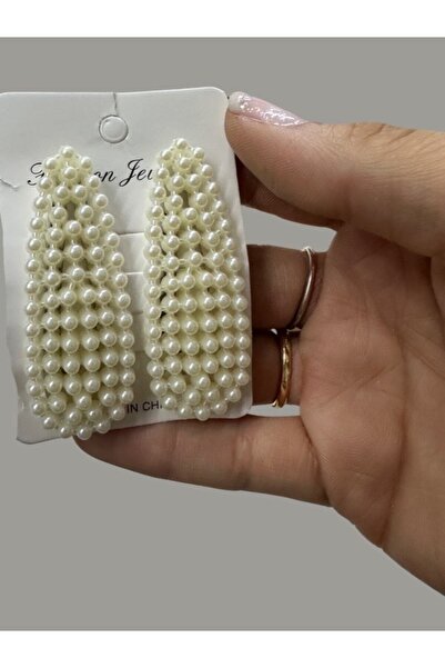 MAZEN Catarama laterala cu snap 2 piese cu model triunghi de perle