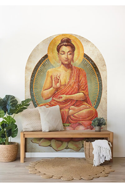 WALLHUMAN Boho - Bohem Tarz Oval Kemer Dekoratif Duvar Stickerı