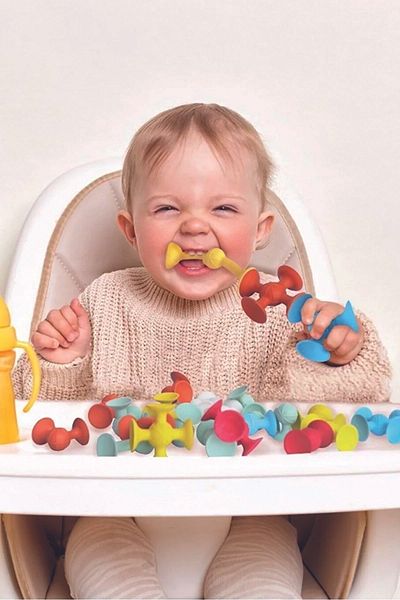 Factorial 25 Pieces Fidget Sensory - Educational Lego Vacuum Molecule Building Blocks, Children's Development Game