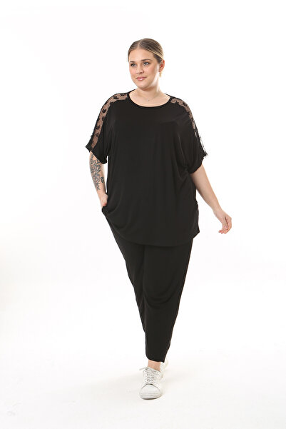 XL Modam ΓΥΝΑΙΚΕΙΟ ΜΕΓΑΛΟ ΜΕΓΕΘΟΣ ΜΑΝΙΚΙΑ ΛΟΥΛΟΥΔΙΑ ΤΟΥΛΟΥ ΛΕΠΤΟΜΕΡΗ ΛΙΚΡΑ ΜΑΥΡΗ ΤΟΥΝΙΚΑ