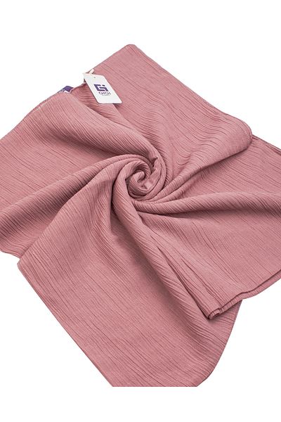 Scarf Λινό Κρεμμυδόχαρτο - Σκούρο Πούδρα - 100x100 εκ