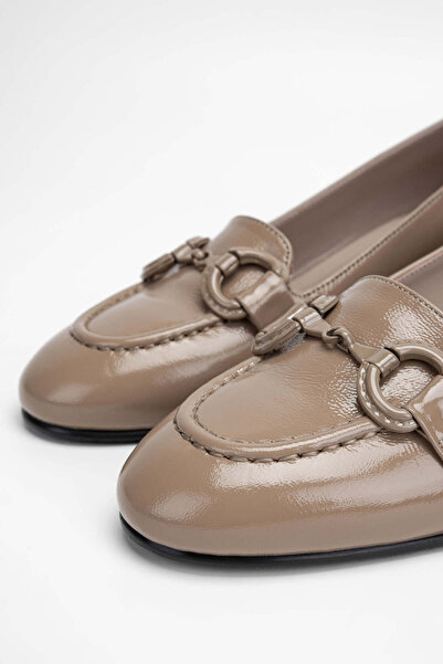 Tamer Tanca Kadın Hakiki Deri Vizon Rugan Klasik Ayakkabı