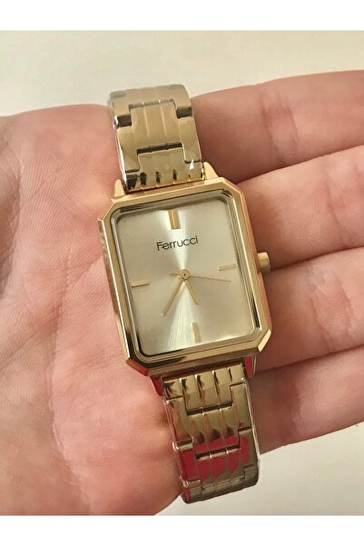 Ferrucci GOLD Kordon 3 Atm Su Geçirmez 2 Yıl Garantili Kadın Kol Saati