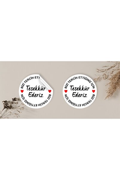 anka design Kuşe Sticker Paketleme & Kargo Etiketi (4x4cm) 48 Adet-Bizi Terci...
