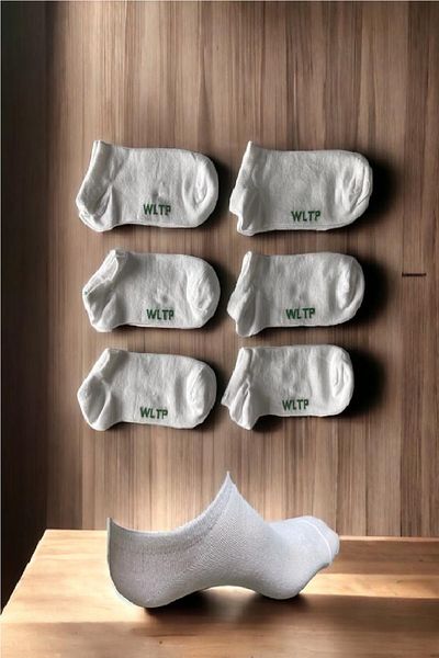TOPTANFONİ Booties Short Socks Unisex Economic Pack of 6 Made of 70% Recycled Material