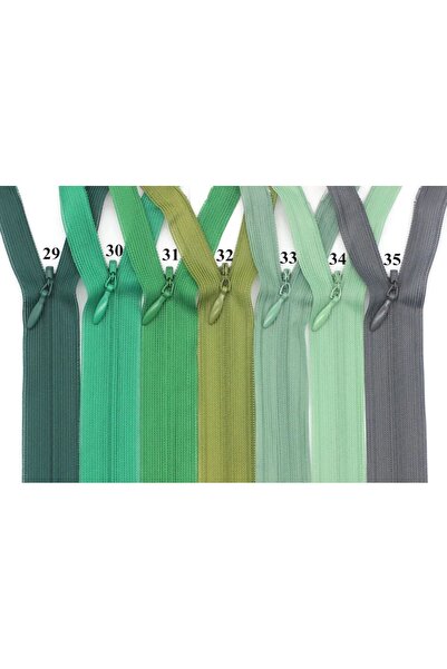 e tuhafiye 5 FERMURI PENTRU Haine în TONE VERDE (45-60 CM)