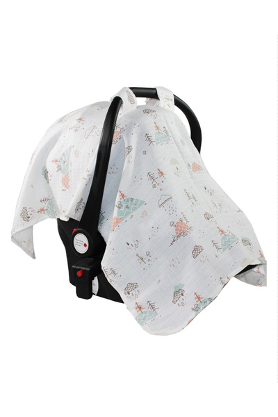 Babymol Puset örtüsü %100 Pamuk Sonbahar Yağmuru