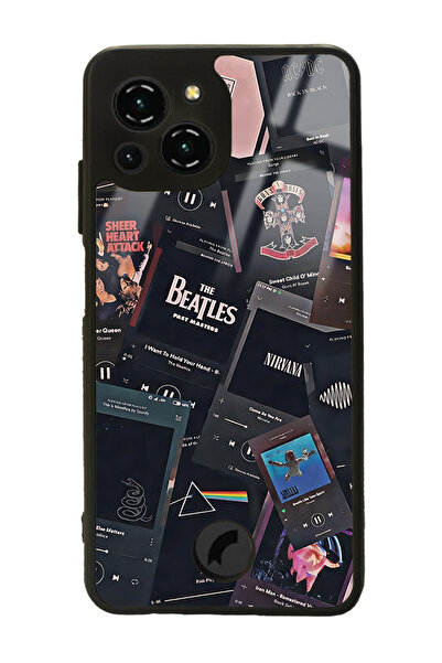 Spoyi حافظة هاتف لامعة بتصميم موسيقى ريترو من Reeder S23 Pro Max