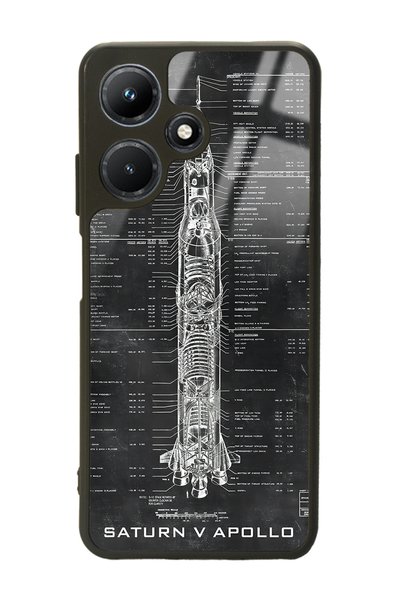 Spoyi غطاء الهاتف اللامع Infinix Hot 30i Apollo Plan Design Apollo Plan بتصمي...