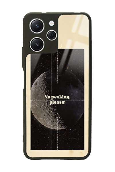 Spoyi Xiaomi Redmi 12 Peeking Tasarımlı Glossy Telefon Kılıfı