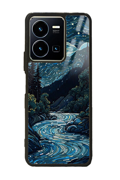 Spoyi Vivo Y22s Night Tasarımlı Glossy Telefon Kılıfı