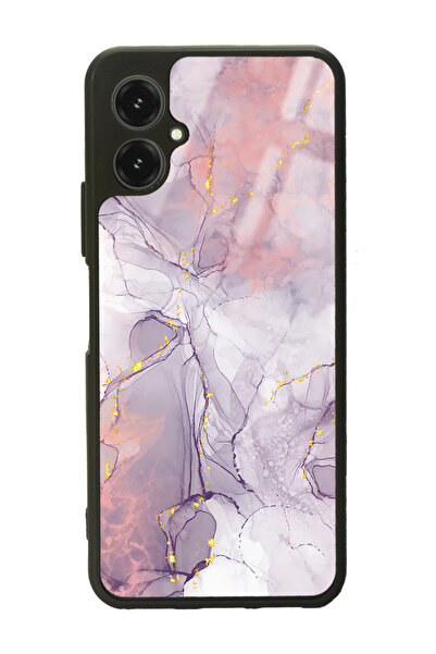 Spoyi Omix X5 Fuşya Mermer Tasarımlı Glossy Telefon Kılıfı