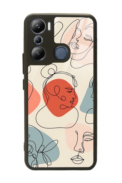 Spoyi Infinix Hot 20I Glossy Phone Case with Nude Mask Design