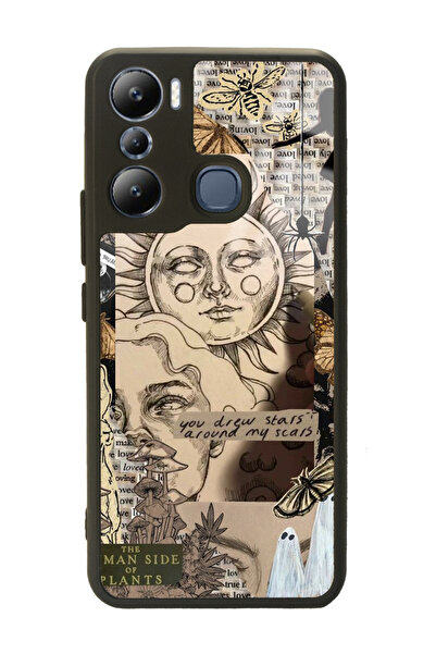 Spoyi İnfinix Hot 20i Güneş Tanrıça Tasarımlı Glossy Telefon Kılıfı