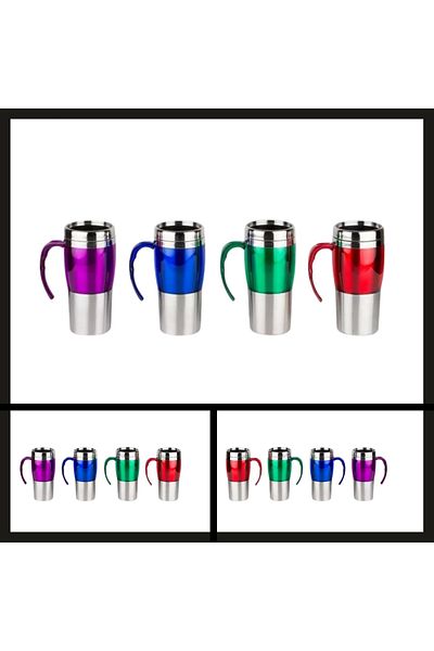 Uygunayakala Uyguna-Catch Purple Png-450 0.45 Lt Double Layer Steel Mug Cup Thermos-ERM.063