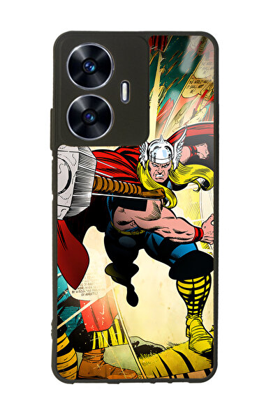 Spoyi حافظة هاتف أوبو ريلمي C55 اللامعة بتصميم ثور