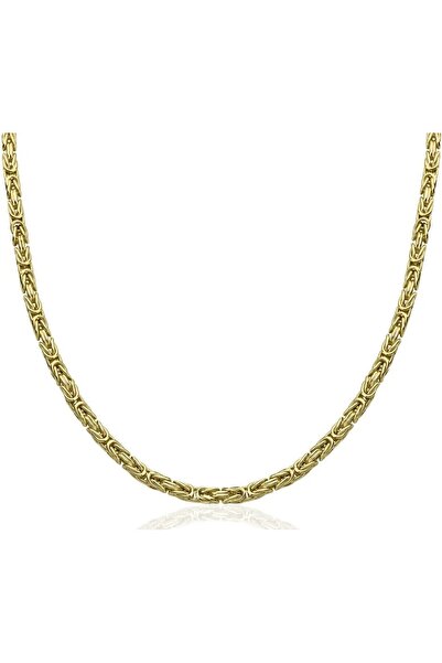 Hakan Güler Kuyumculuk 14 Ayar Altın Kral Model Erkek Zincir