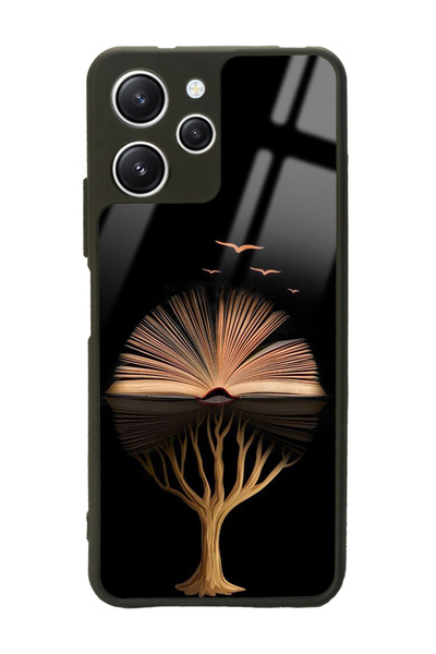 Spoyi Xiaomi Redmi 12 Kitap Tasarımlı Glossy Telefon Kılıfı