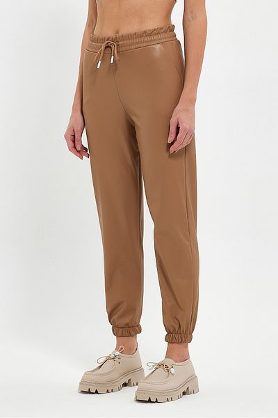 KEF GİYİM SUCCESS LIFE - Leather Trousers with Fur Inside Detail